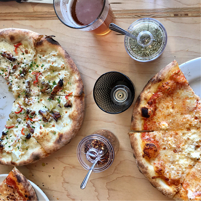 Pizza from Rally for Tase of the Gorge Passport